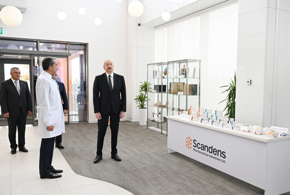 President Ilham Aliyev attends inauguration of pharmaceutical production facility (PHOTO)