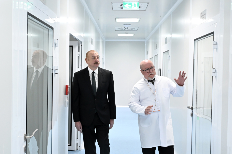 President Ilham Aliyev attends inauguration of pharmaceutical production facility (PHOTO)