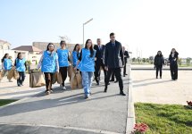 Vice-President of Heydar Aliyev Foundation Leyla Aliyeva attends inauguration of new park in Garadagh (PHOTO)