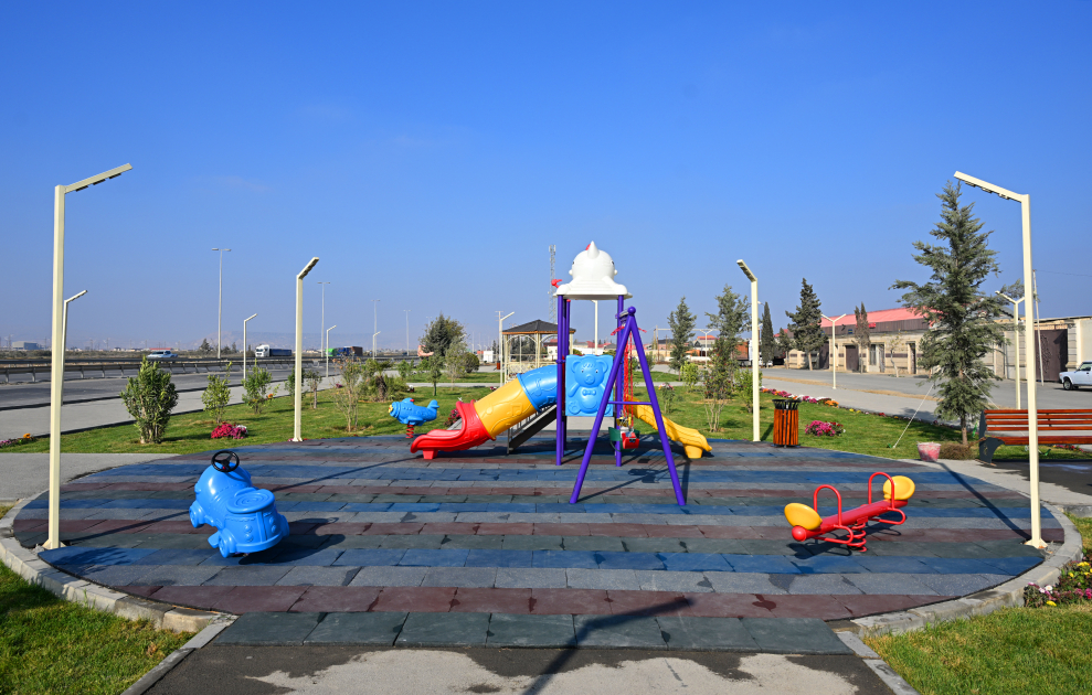 Vice-President of Heydar Aliyev Foundation Leyla Aliyeva attends inauguration of new park in Garadagh (PHOTO)