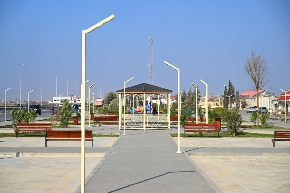 Vice-President of Heydar Aliyev Foundation Leyla Aliyeva attends inauguration of new park in Garadagh (PHOTO)