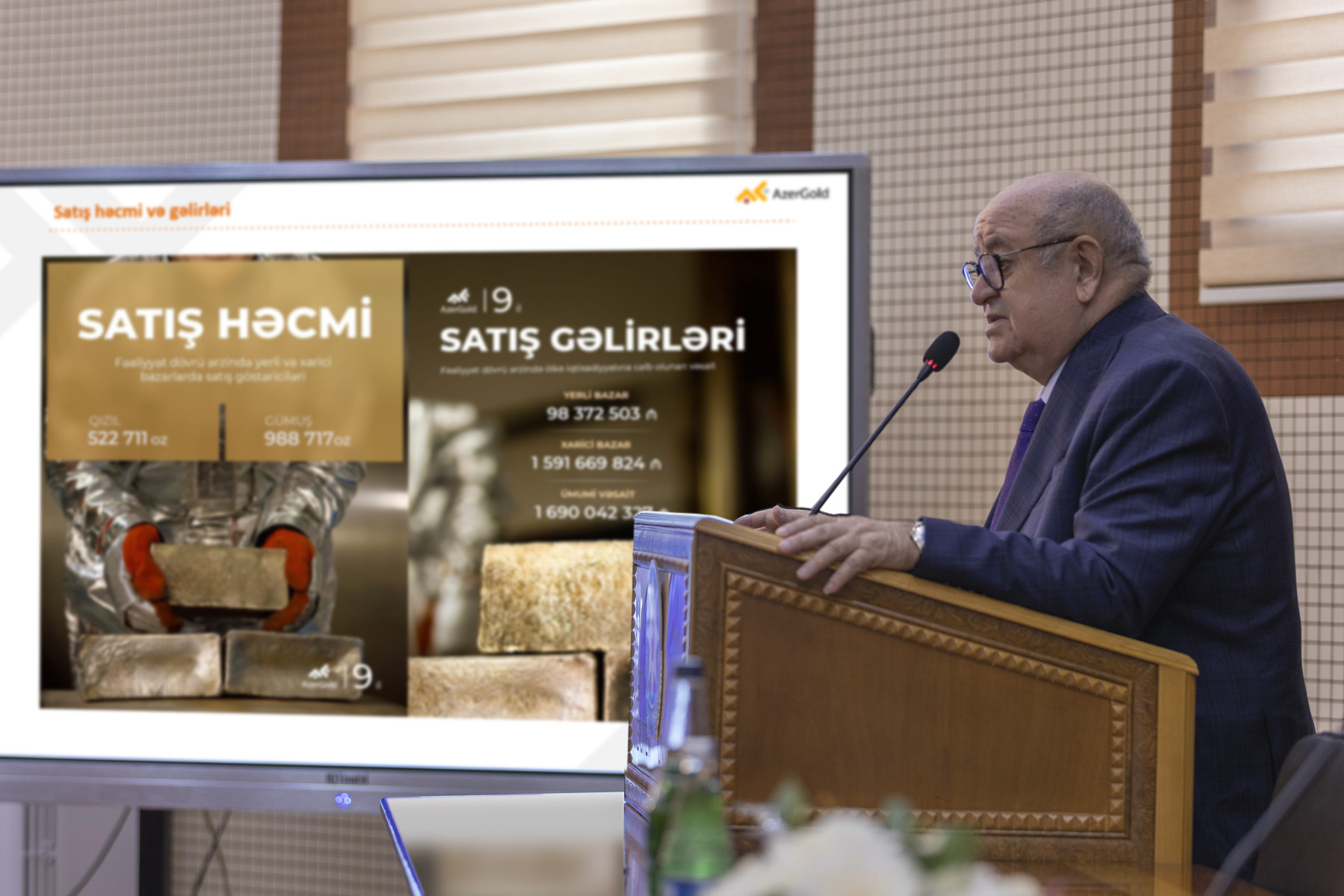 Advisor to “AzerGold” CJSC delivered presentation at Baku State University (PHOTO)