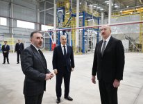 President Ilham Aliyev attends inauguration of AZWOOL mineral rock wool plant (PHOTO/VIDEO)