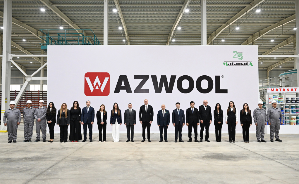 President Ilham Aliyev attends inauguration of AZWOOL mineral rock wool plant (PHOTO/VIDEO)