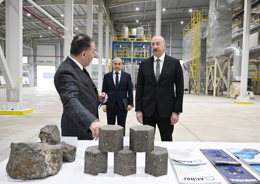 President Ilham Aliyev attends inauguration of AZWOOL mineral rock wool plant (PHOTO/VIDEO)