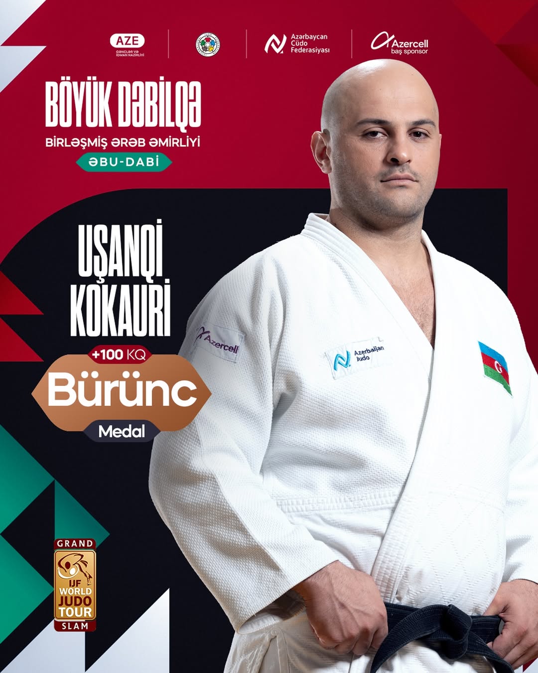 Azerbaijani judoka wins bronze at Abu Dhabi Grand Slam