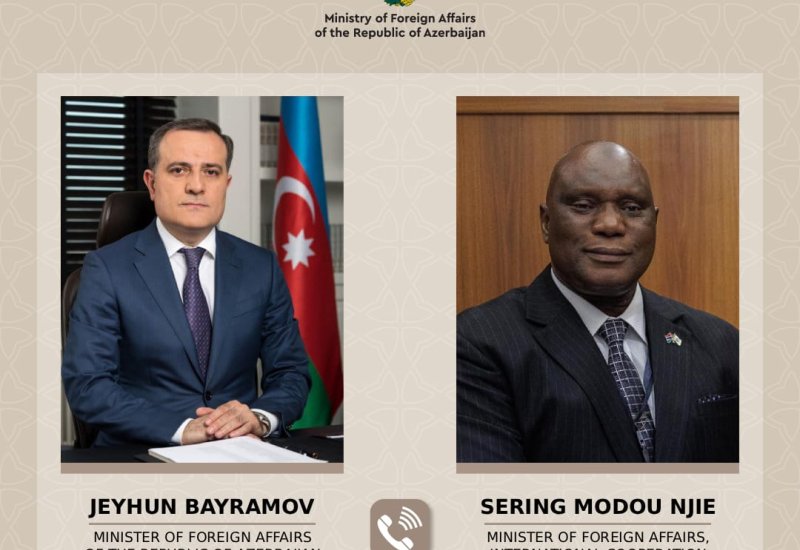 Azerbaijan, Gambia FMs hold telephone talk