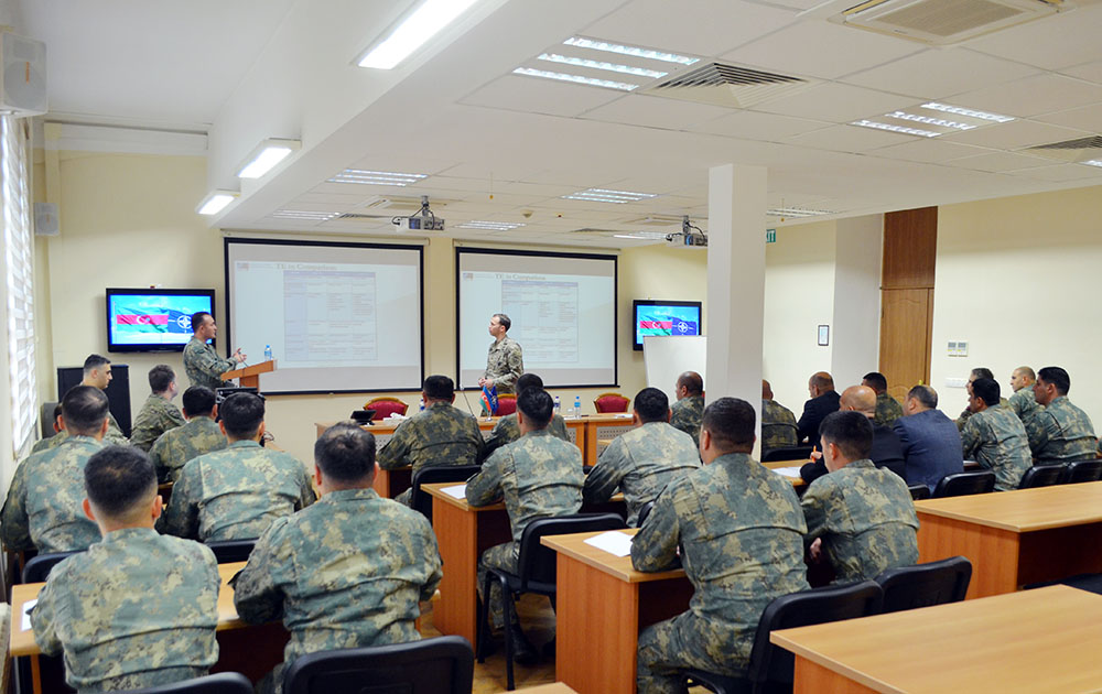 NATO mobile training team holding seminar in Azerbaijan's Baku