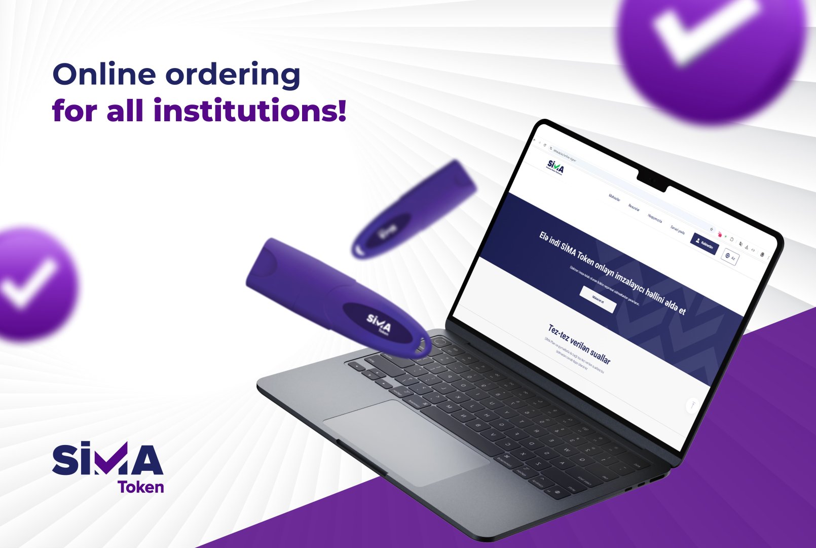 "SİMA Token" online ordering enabled for legal entities and government agencies