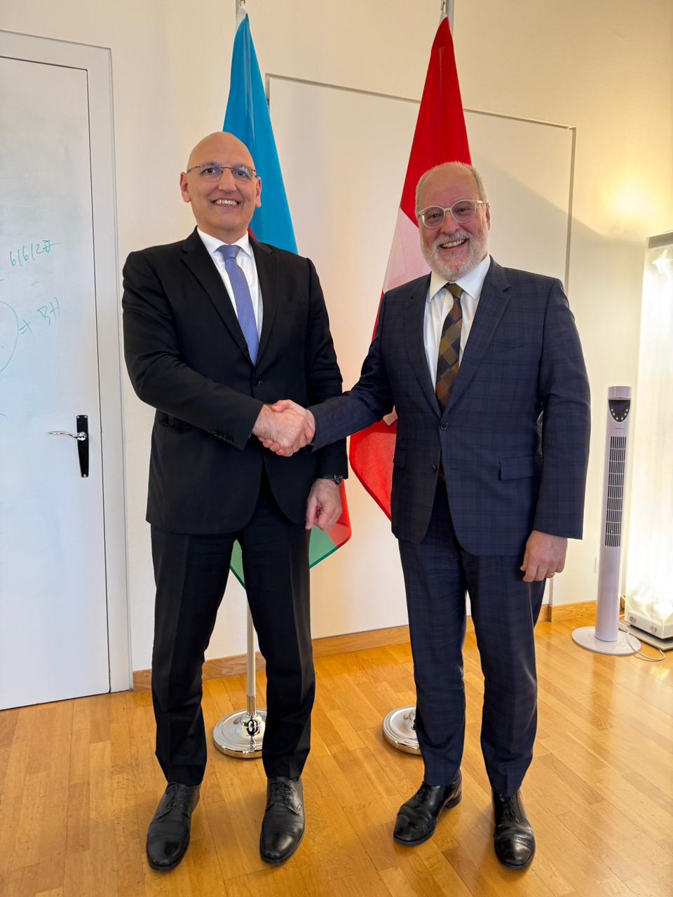 Azerbaijani Presidential envoy holds key talks in Switzerland (PHOTO)