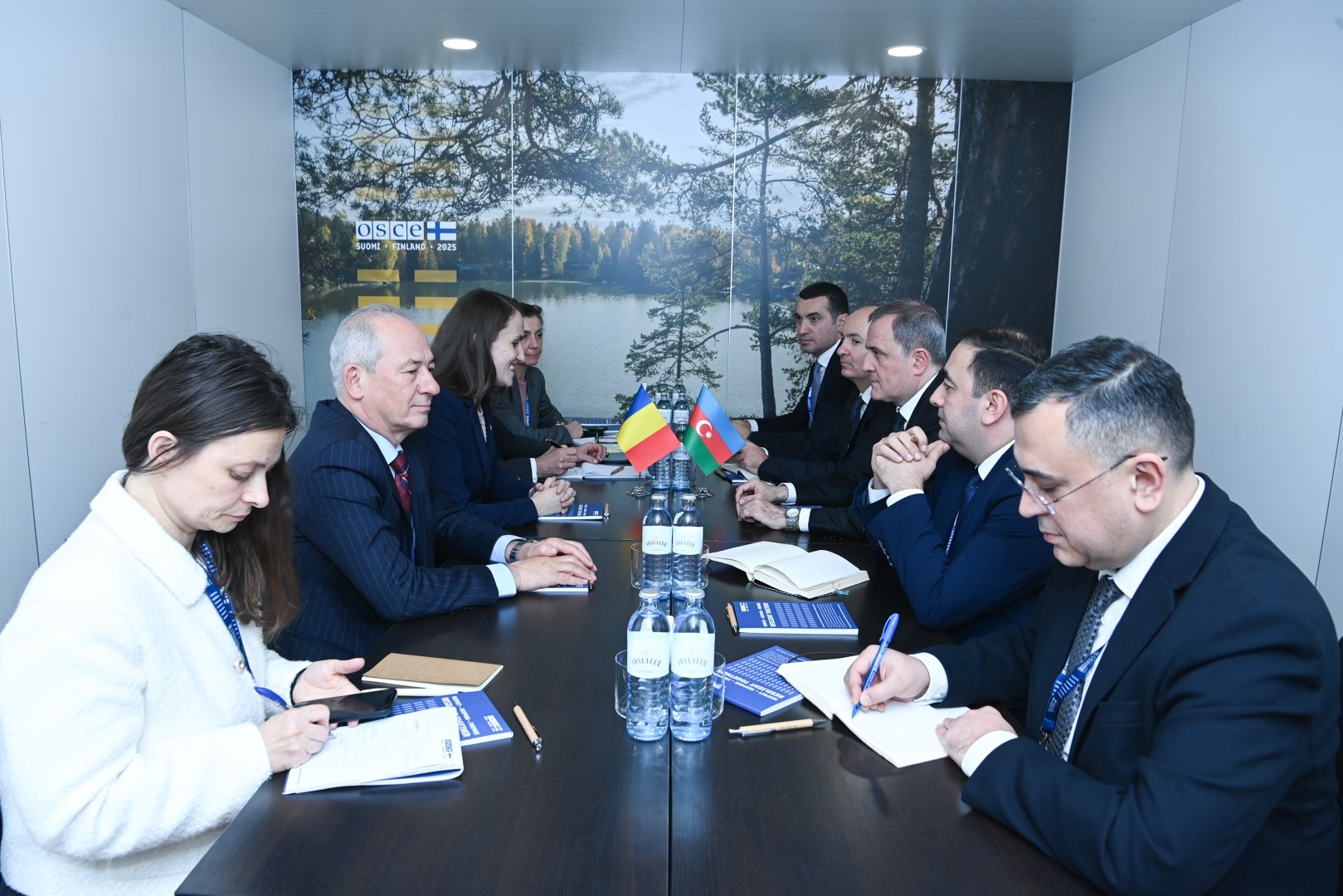 Azerbaijani FM holds talks with his Romanian counterpart (PHOTO)