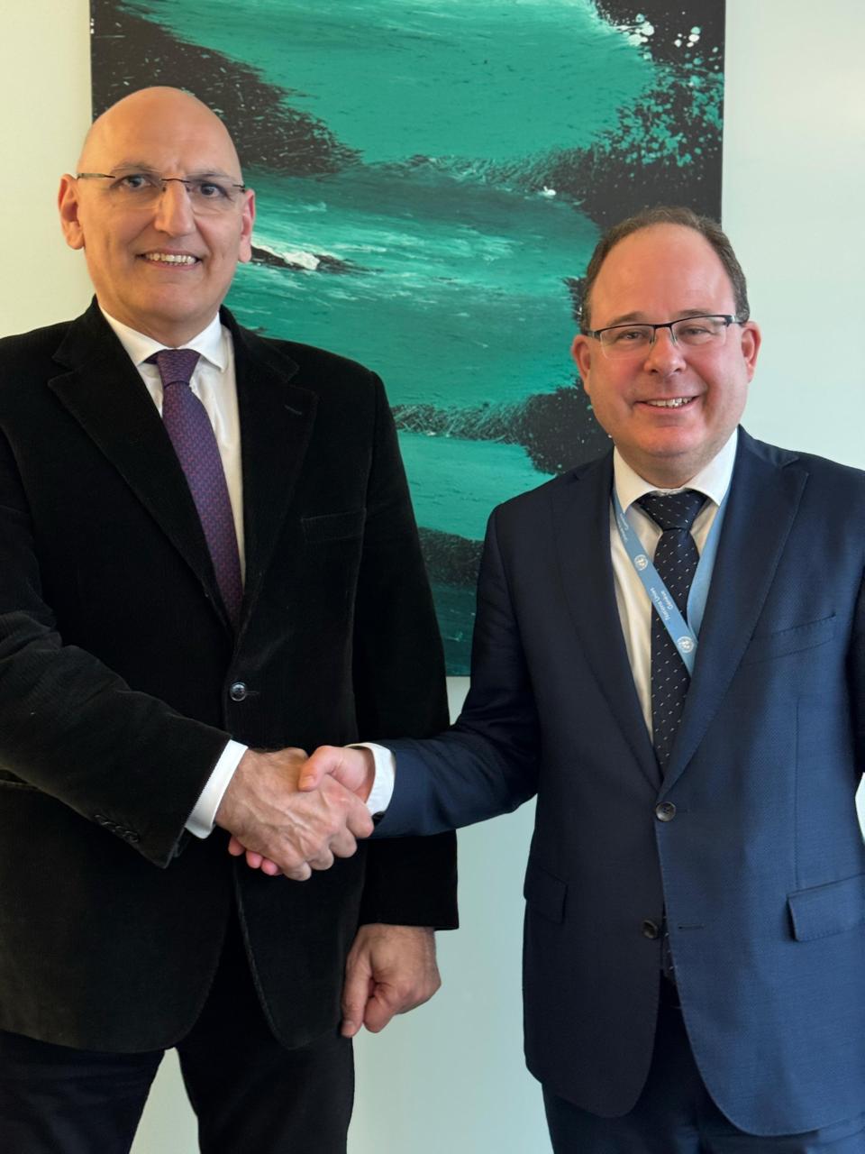 Azerbaijani Presidential envoy meets with head of Geneva Center for Mine Action (PHOTO)
