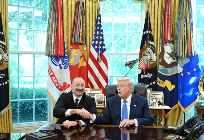 U.S. President Donald Trump thanks President Ilham Aliyev