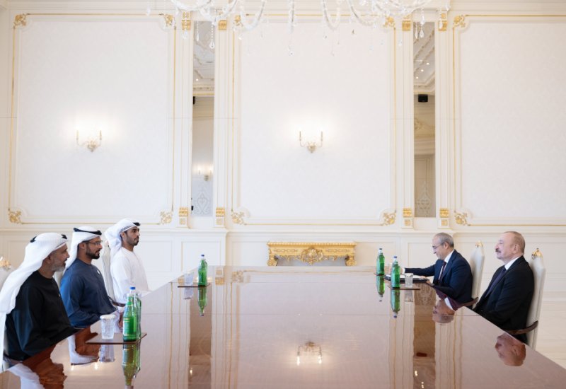 President Ilham Aliyev receives heads of several UAE companies (PHOTO)
