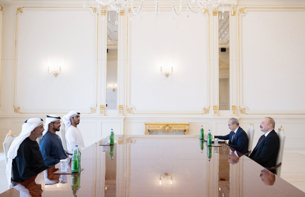 President Ilham Aliyev receives heads of several UAE companies (PHOTO)