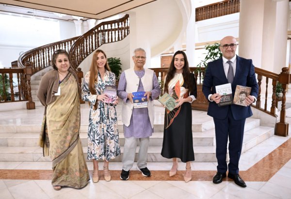 VP of Heydar Aliyev Foundation Leyla Aliyeva and Head of Baku Media Center Arzu Aliyeva meet with Chief Adviser of Bangladesh’s Interim Government in Dhaka (PHOTO)