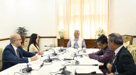 VP of Heydar Aliyev Foundation Leyla Aliyeva and Head of Baku Media Center Arzu Aliyeva meet with Chief Adviser of Bangladesh’s Interim Government in Dhaka (PHOTO)