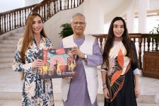 VP of Heydar Aliyev Foundation Leyla Aliyeva and Head of Baku Media Center Arzu Aliyeva meet with Chief Adviser of Bangladesh’s Interim Government in Dhaka (PHOTO)