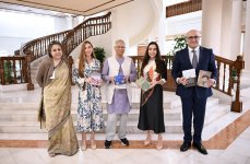 VP of Heydar Aliyev Foundation Leyla Aliyeva and Head of Baku Media Center Arzu Aliyeva meet with Chief Adviser of Bangladesh’s Interim Government in Dhaka (PHOTO)