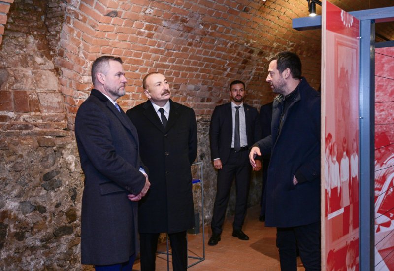 President Ilham Aliyev, President Peter Pellegrini visit Devin Castle in Bratislava (PHOTO)