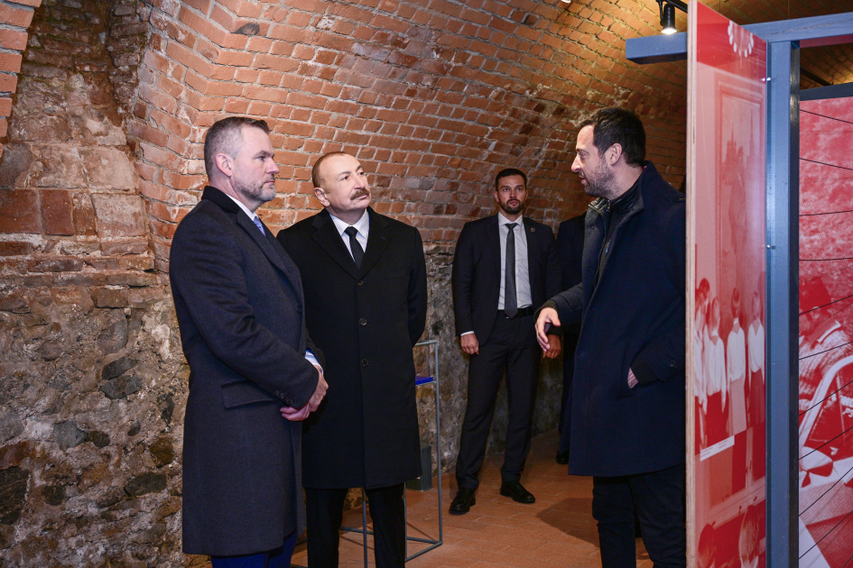 President Ilham Aliyev, President Peter Pellegrini visit Devin Castle in Bratislava (PHOTO)