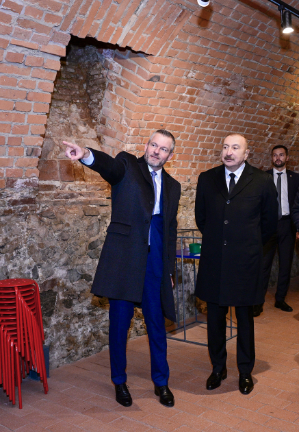 President Ilham Aliyev, President Peter Pellegrini visit Devin Castle in Bratislava (PHOTO)