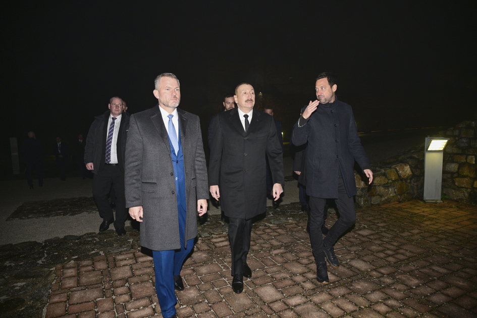 President Ilham Aliyev, President Peter Pellegrini visit Devin Castle in Bratislava (PHOTO)