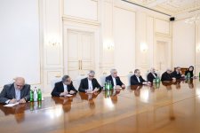 President Ilham Aliyev receives delegation led by Iranian Foreign Minister (PHOTO)