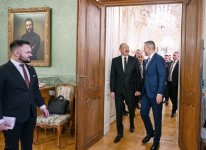 President Ilham Aliyev hold expanded meeting with President of Slovakia in Bratislava (PHOTO)