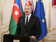 President Ilham Aliyev, President of Slovakia make press statements (PHOTO/VIDEO)