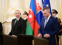 President Ilham Aliyev, President of Slovakia make press statements (PHOTO/VIDEO)