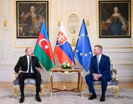 President Ilham Aliyev, President of Slovakia hold one-on-one meeting (PHOTO)