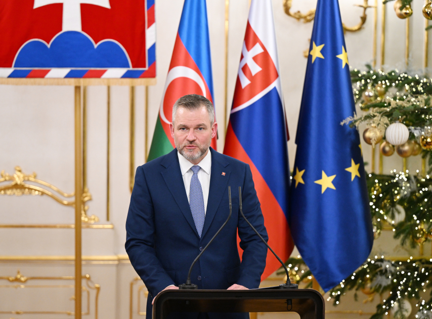 President Ilham Aliyev, President of Slovakia make press statements (PHOTO/VIDEO)