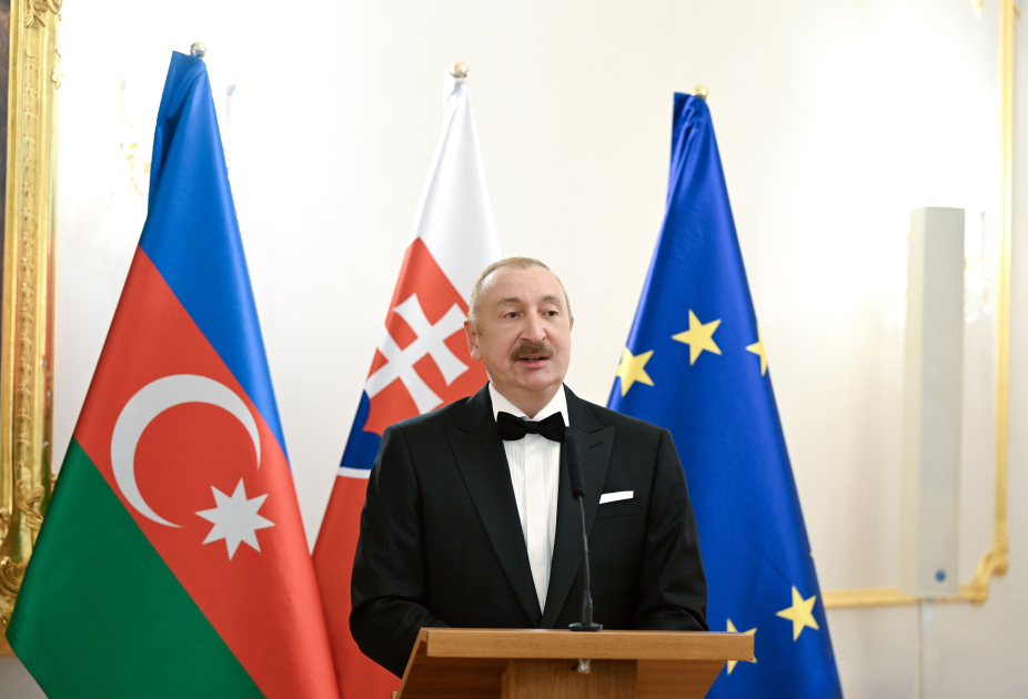 'Smart village', which is now in process of construction, will be symbol of Slovakian success in liberated areas - President Ilham Aliyev (FULL SPEECH)