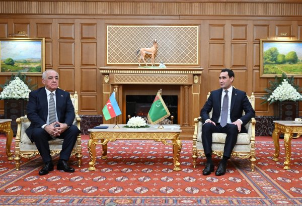 Azerbaijani PM discusses bilateral ties with Turkmenistan's president in Ashgabat (PHOTO)