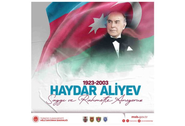 Turkish Defense Ministry shares post on National Leader Heydar Aliyev's Remembrance Day