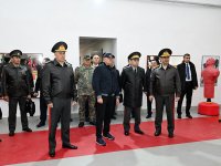 Azerbaijani Defense Minister, Uzbek military legates visit commando military unit (PHOTO)