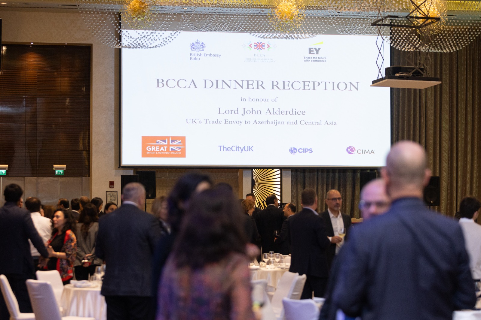 BCCA hosts dinner in honor of UK Trade Envoy to Azerbaijan, Central Asia
