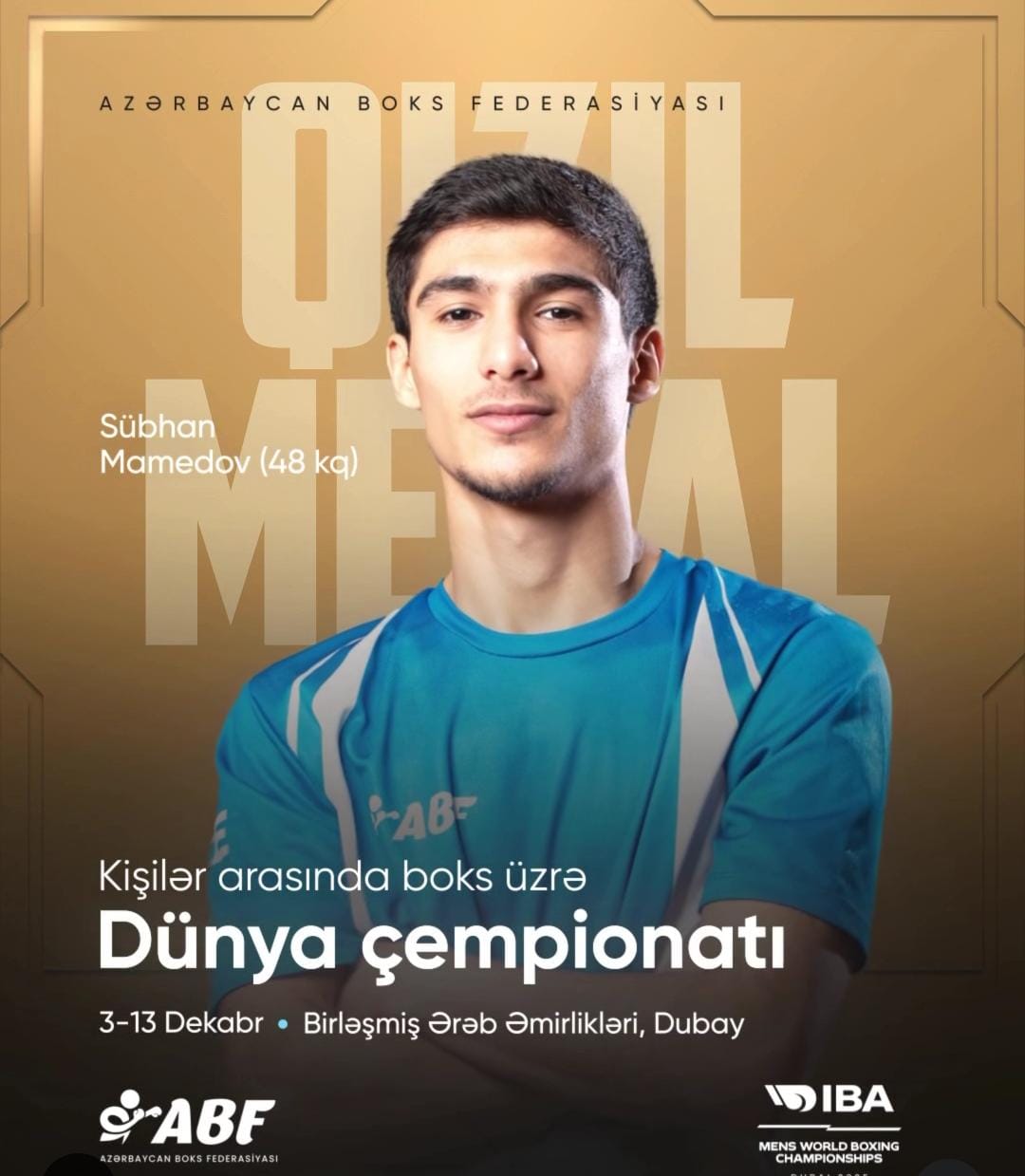 Azerbaijani boxer wins gold at World Championships