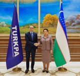 Chairperson of Senate of Oliy Majlis of Uzbekistan receives TURKPA SecGen (PHOTO)