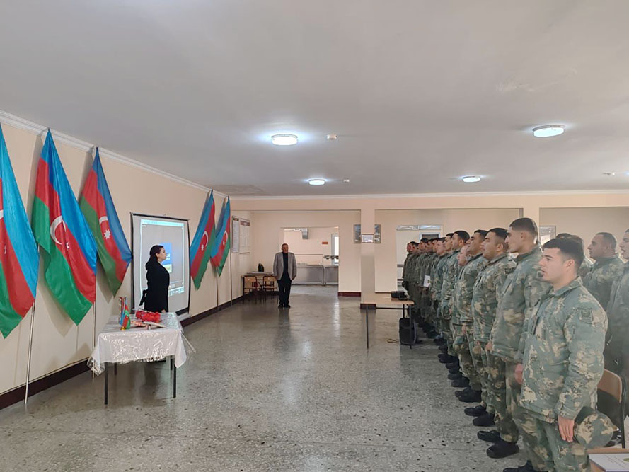 Azerbaijan's Land Forces hold events on “Year of Constitution and Sovereignty” (PHOTO)