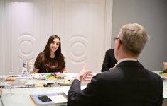 Vice-President of Heydar Aliyev Foundation Leyla Aliyeva meets with Special Representative of WHO Regional Office for Europe (PHOTO)