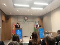 Press conference of Azerbaijani and Montenegrin FMs wraps up in Baku (PHOTO)