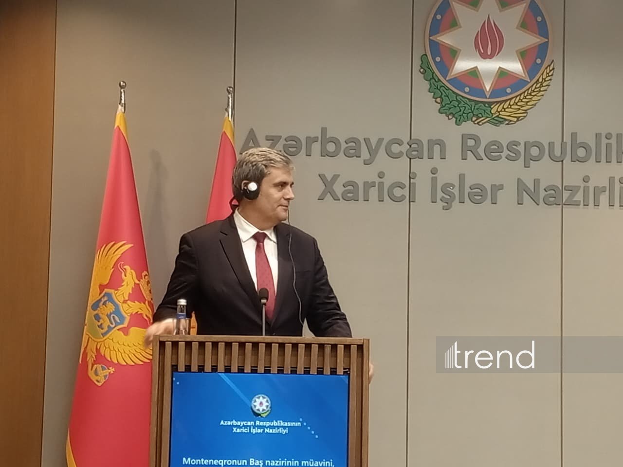 Press conference of Azerbaijani and Montenegrin FMs wraps up in Baku (PHOTO)