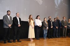 Head of Baku Media Center Arzu Aliyeva attends premiere of "Harmony" documentary (PHOTO)
