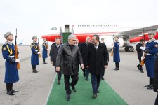 Türkiye's Vice President Cevdet Yilmaz arrives in Azerbaijan