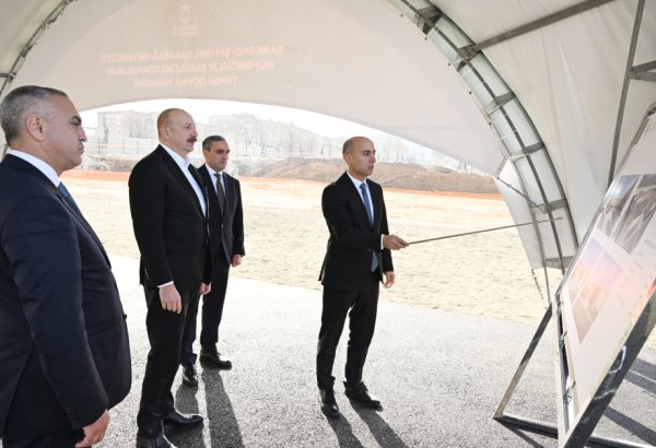 President Ilham Aliyev lays foundation stone for Engineering Faculty building of Garabagh University in Khankendi (PHOTO/VIDEO)