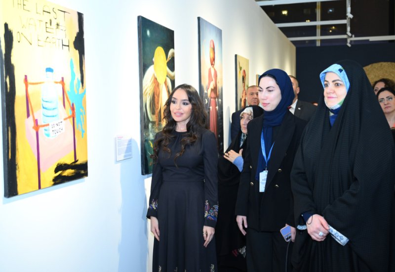 VP of Heydar Aliyev Foundation Leyla Aliyeva and Iranian President's daughter Zahra Pezeshkian visit exhibition "My Seas, My Oceans" (PHOTO)