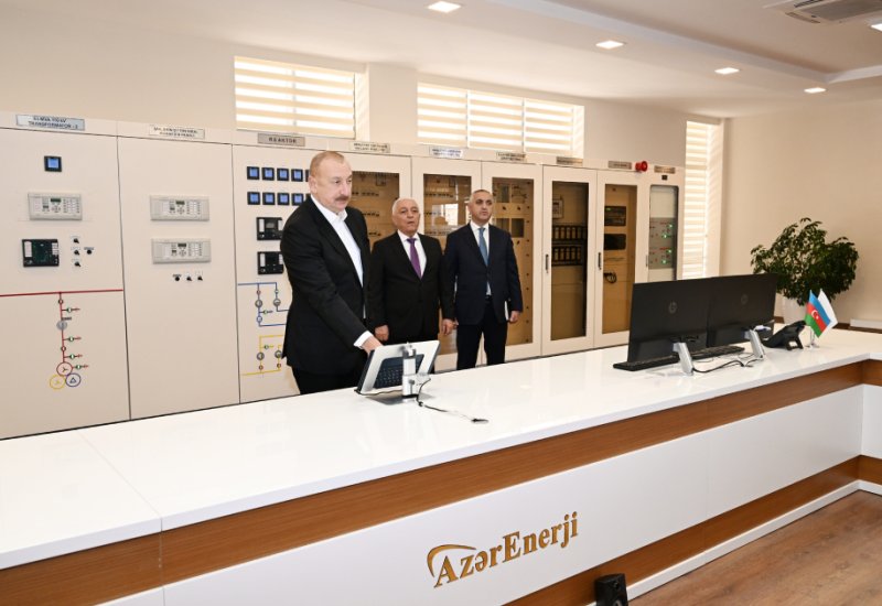 President Ilham Aliyev attends inauguration of Khankendi-1 power substation