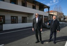 President Ilham Aliyev visits Karkijahan settlement in Khankendi (PHOTO)